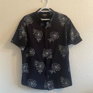 Express performance large slim collared shirt